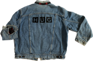 
                  
                    Vintage denim jacket Washed with Tartan Lining  (2)
                  
                